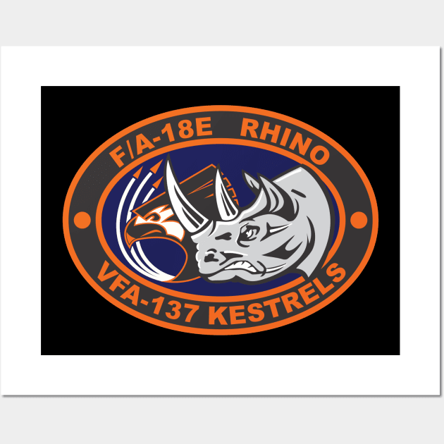 VFA-137 Kestrels - Rhino Wall Art by MBK